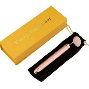 Rose quartz vibrating face tool